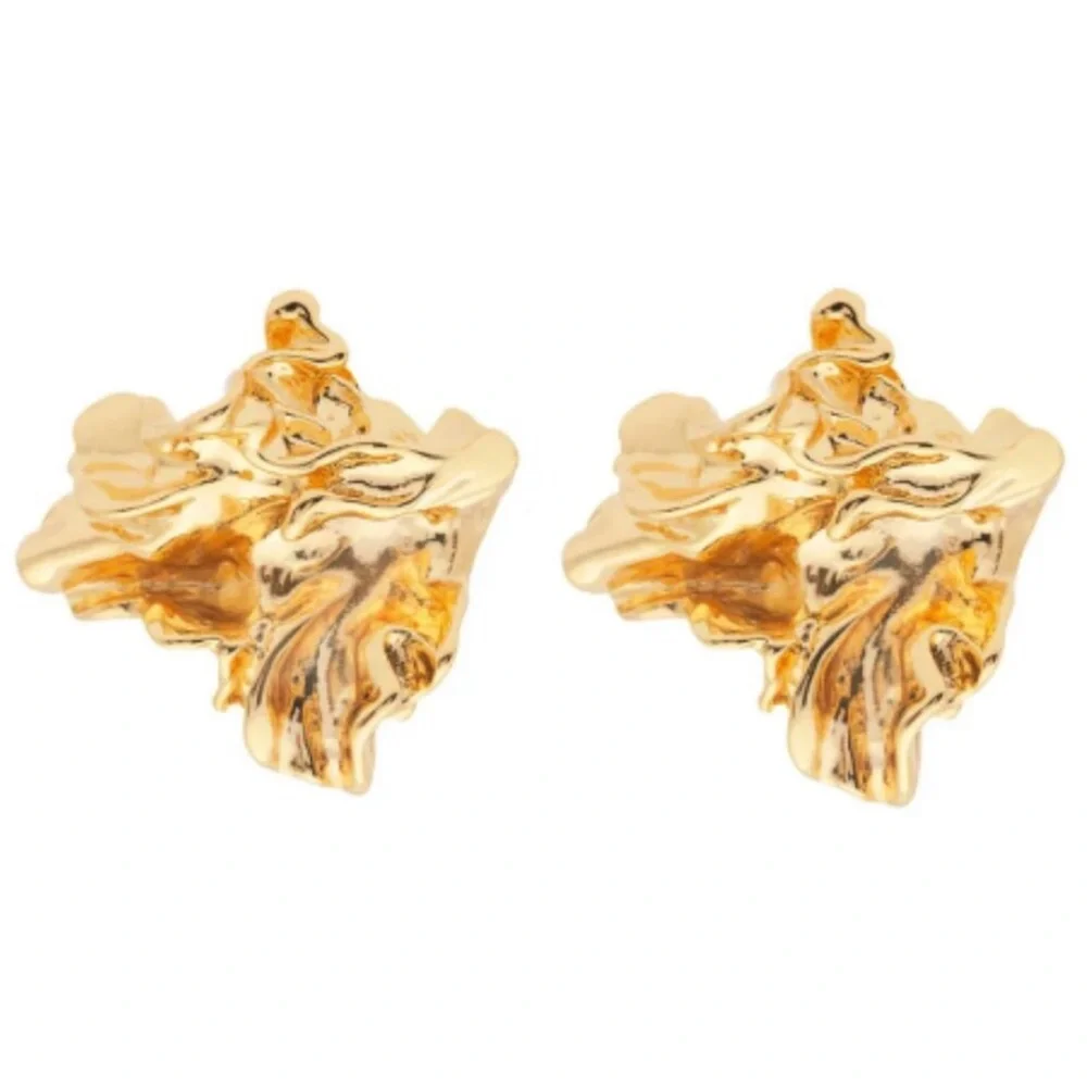 Amber Sceats 24k gold Plated Reese Earrings New With Dust Bag